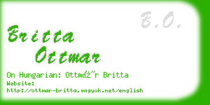 britta ottmar business card